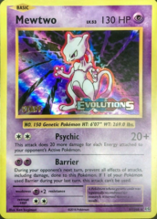 Mewtwo 51/108 Sheen Holo STAFF Promo - XY Evolutions Prerelease